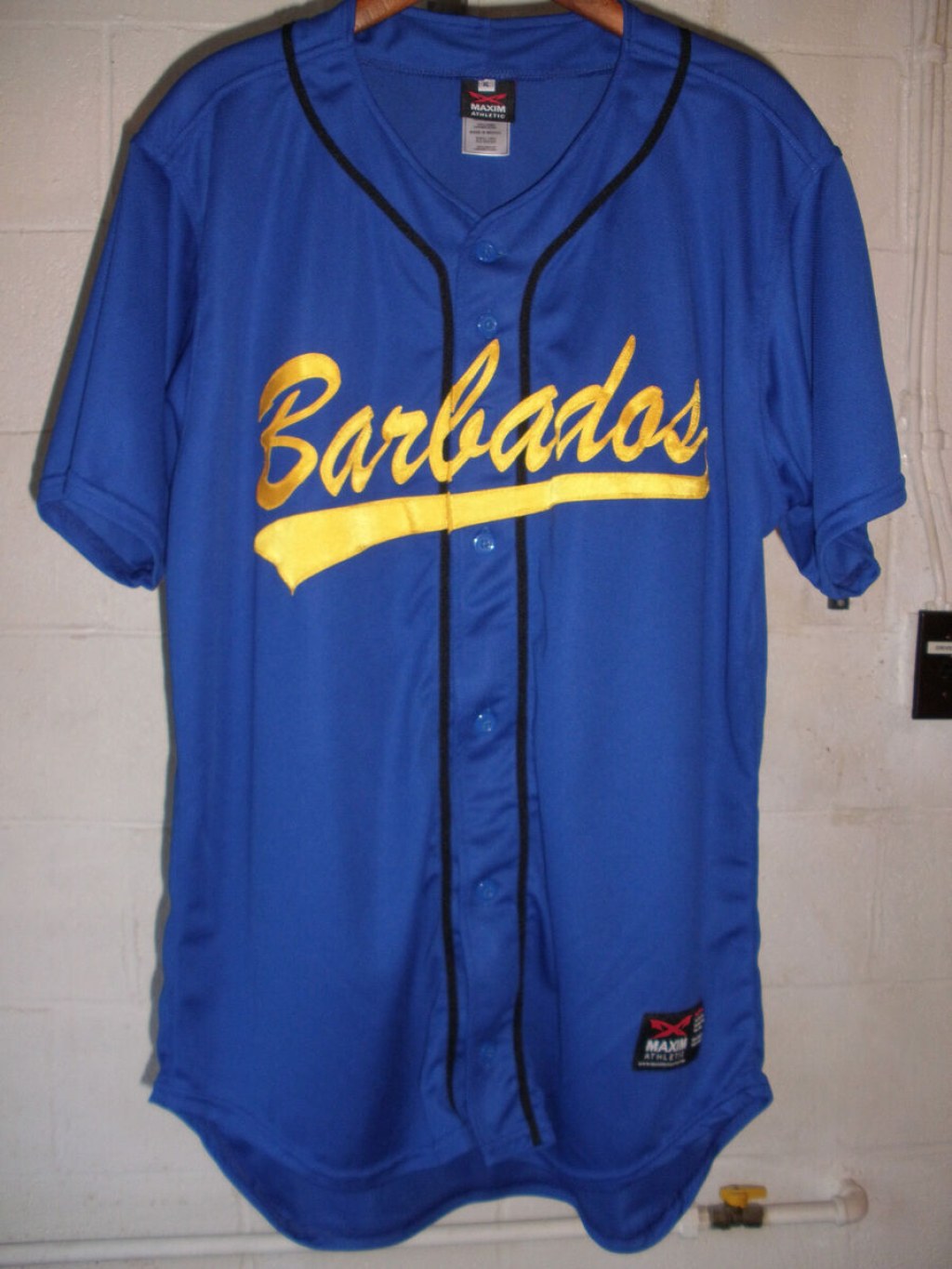 Picture of: Maxim Athletic Team Barbados Baseball Jersey — Size XL ( equivalent)