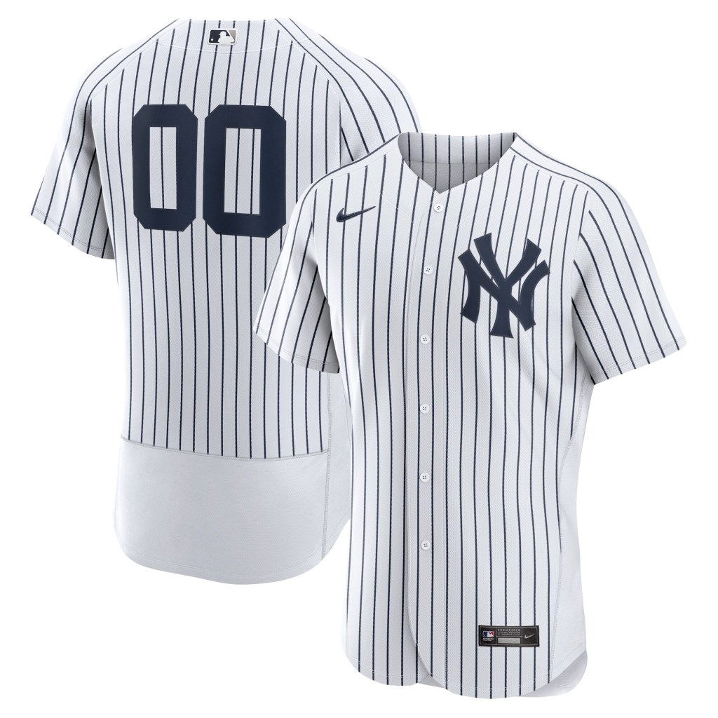 Picture of: Men’s New York Yankees Nike White Home Authentic Custom Jersey