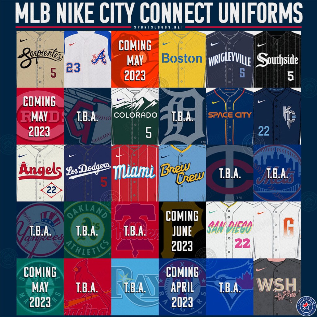 Picture of: MLB Nike City Connect Teams and Dates Announced – SportsLogos