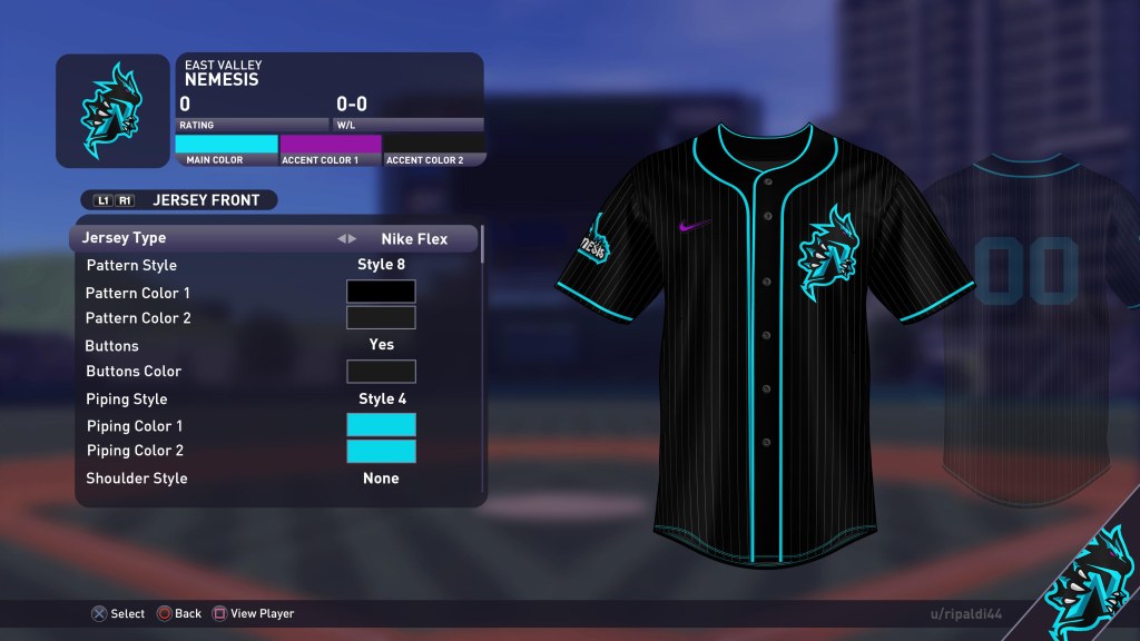 Picture of: MLB The Show  Concept – Next Gen Jersey Creator (Side Patch