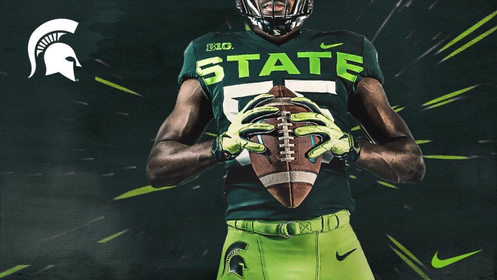 Picture of: MSU unveils alternate uniforms with shades of lime green; Twitter