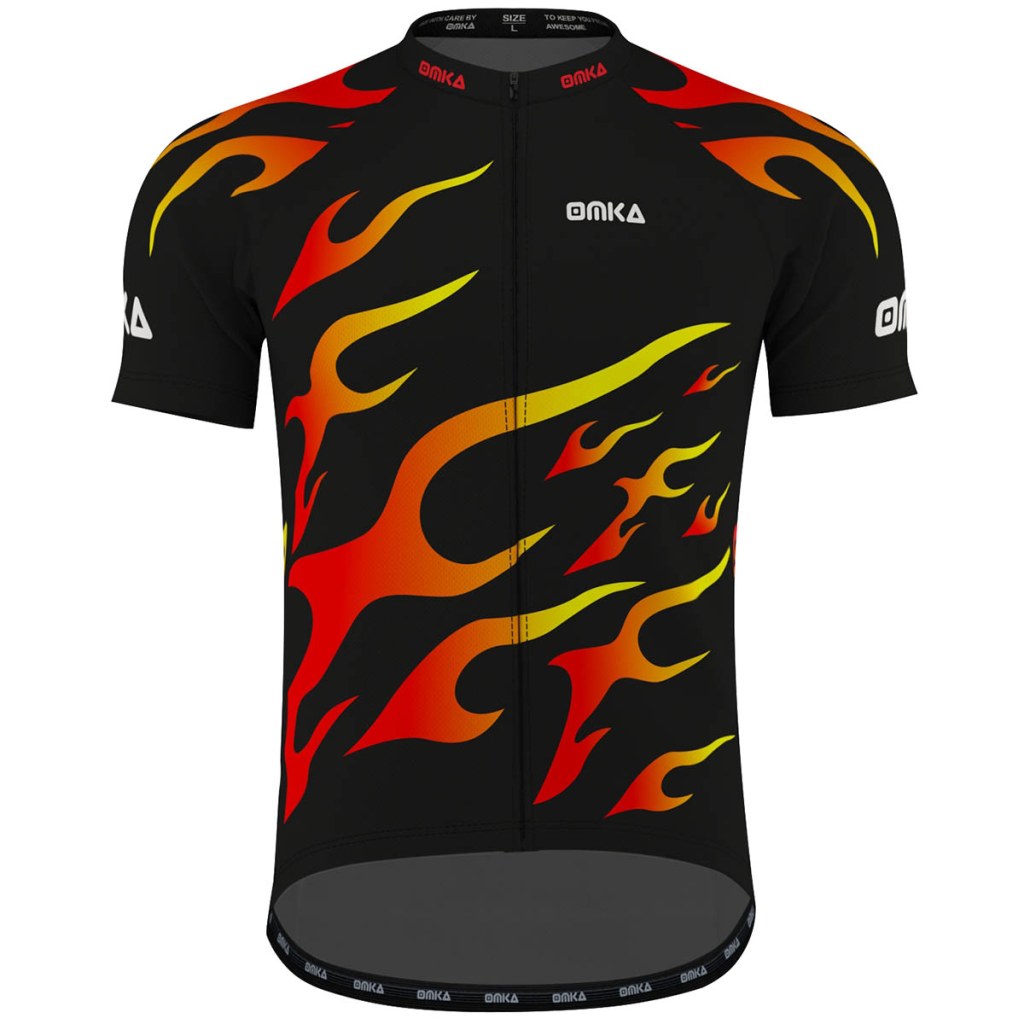 Picture of: OMKA Pro Mens Team Racing Performance Cycling Jerseys with