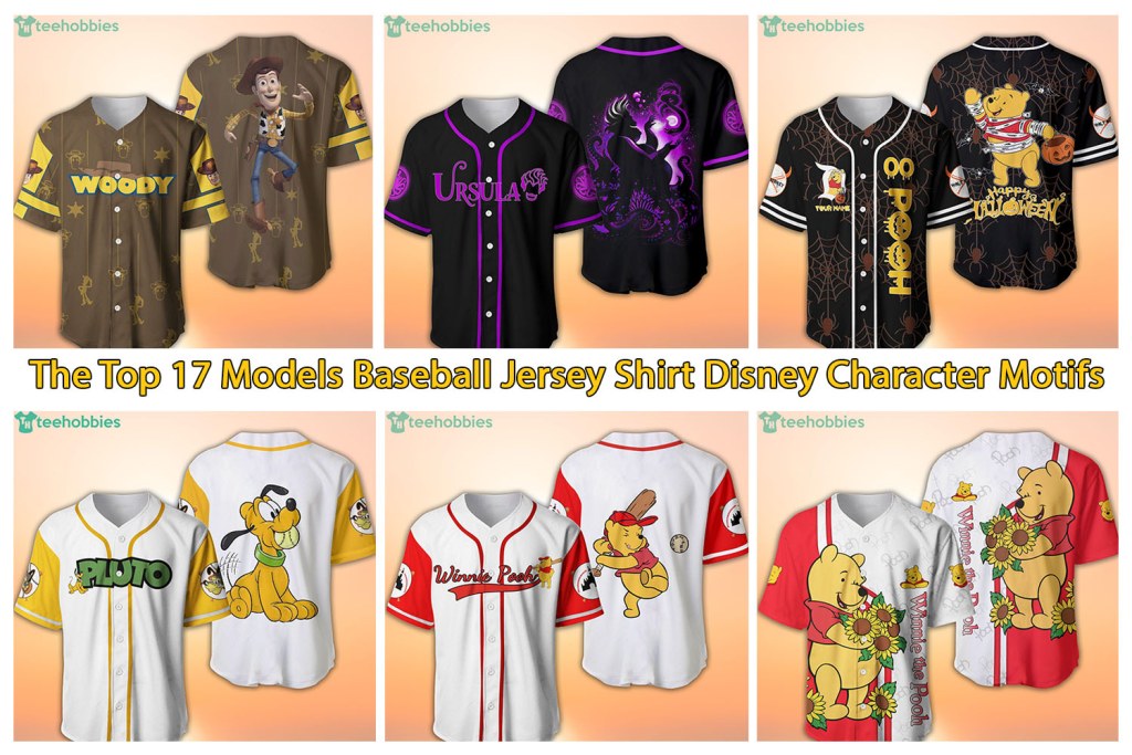 Picture of: The Top  Models Baseball Jersey Shirt Disney Character Motifs